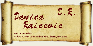 Danica Raičević vizit kartica